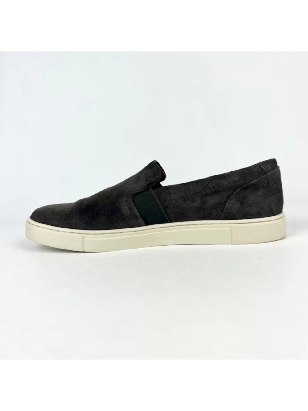 Frye Ivy Grigio Gray Suede Slip On Sneaker 8.5